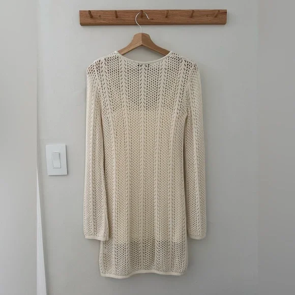 Shona Joy Arlo Long Sleeve Mini Dress Ivory XS Brand New - Picture 4 of 7